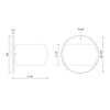 Flux 4-in Gloss Black LED Wall Sconce