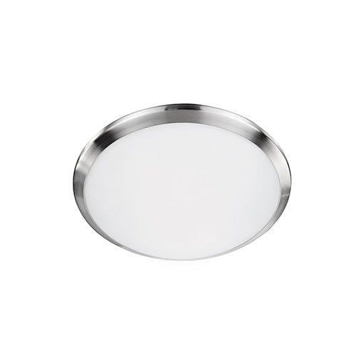 Malta 12-in Brushed Nickel LED Flush Mount