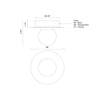 Elixir 6-in Black LED Flush Mount