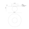 Elixir 10-in Black LED Flush Mount