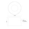 Etta 19-in Jet Black LED Flush Mount