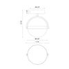 Globo 7-in Brushed Gold LED Flush Mount