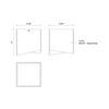 Cubix 5-in Black/White LED Flush Mount
