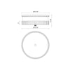 Rue 14-in Warm Bronze 3 Lights Flush Mount