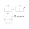 Regalo 7-in Black/Opal Glass LED Flush Mount