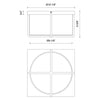 Regalo 10-in Black/Opal Glass LED Flush Mount