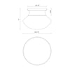 Marcel 11-in Chrome 1 Light Flush Mount