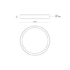 Mio 5-in White LED Flush Mount