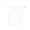 Mio 7-in White LED Flush Mount