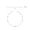 Mio 12-in White LED Flush Mount