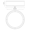 Lyla 16-in Rattan LED Flush Mount
