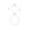 Remy 14-in Matte Black/Opal Glass 1 Light Flush Mount