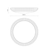 Merida 21-in Rattan Socket Flush Mount