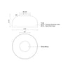 Cedar 12-in Brushed Gold/Clear LED Flush Mount