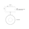 Birch 12-in Brushed Gold/Clear LED Flush Mount