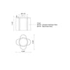 Clover 9-in Black/Opal Glass LED Flush Mount