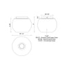 Samar 8-in Black/Smoked 1 Light Flush Mount