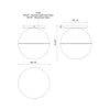 Monae 10-in Black/Opal Glass 1 Light Flush Mount