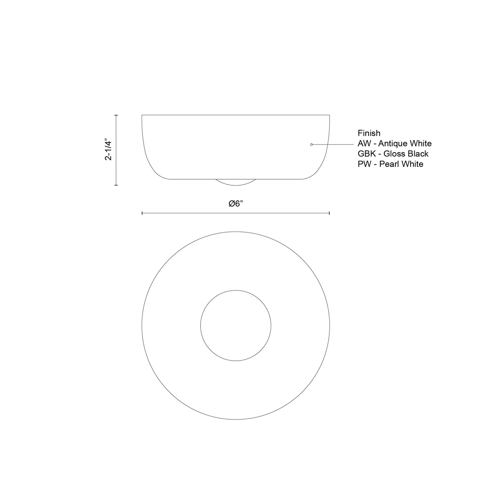 Hayden 6-in Antique White LED Flush Mount