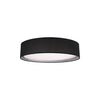 Dalton 16-in Black LED Flush Mount