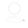 Savile 6-in Black LED Flush Mount