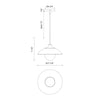 Francesca 12-in Clear Glass/Matte Black 1 Light Pendant