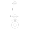 Fuji 12-in Matte Black/Opal Matte Glass 1 Light Pendant