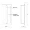 Gable 12-in Black LED Wall Sconce