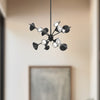 Geode 25-in Black LED Chandeliers