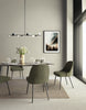 Geode 51-in Black LED Linear Pendant