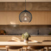 Gibraltar 12-in Black/Gold 1 Light Pendant