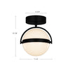 Globo 7-in Brushed Gold LED Flush Mount
