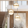 Globo 16-in Brushed Gold LED Multi Pendant