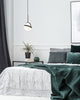 Globo 7-in Matte Black LED Pendant