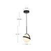 Globo 7-in Matte Black LED Pendant