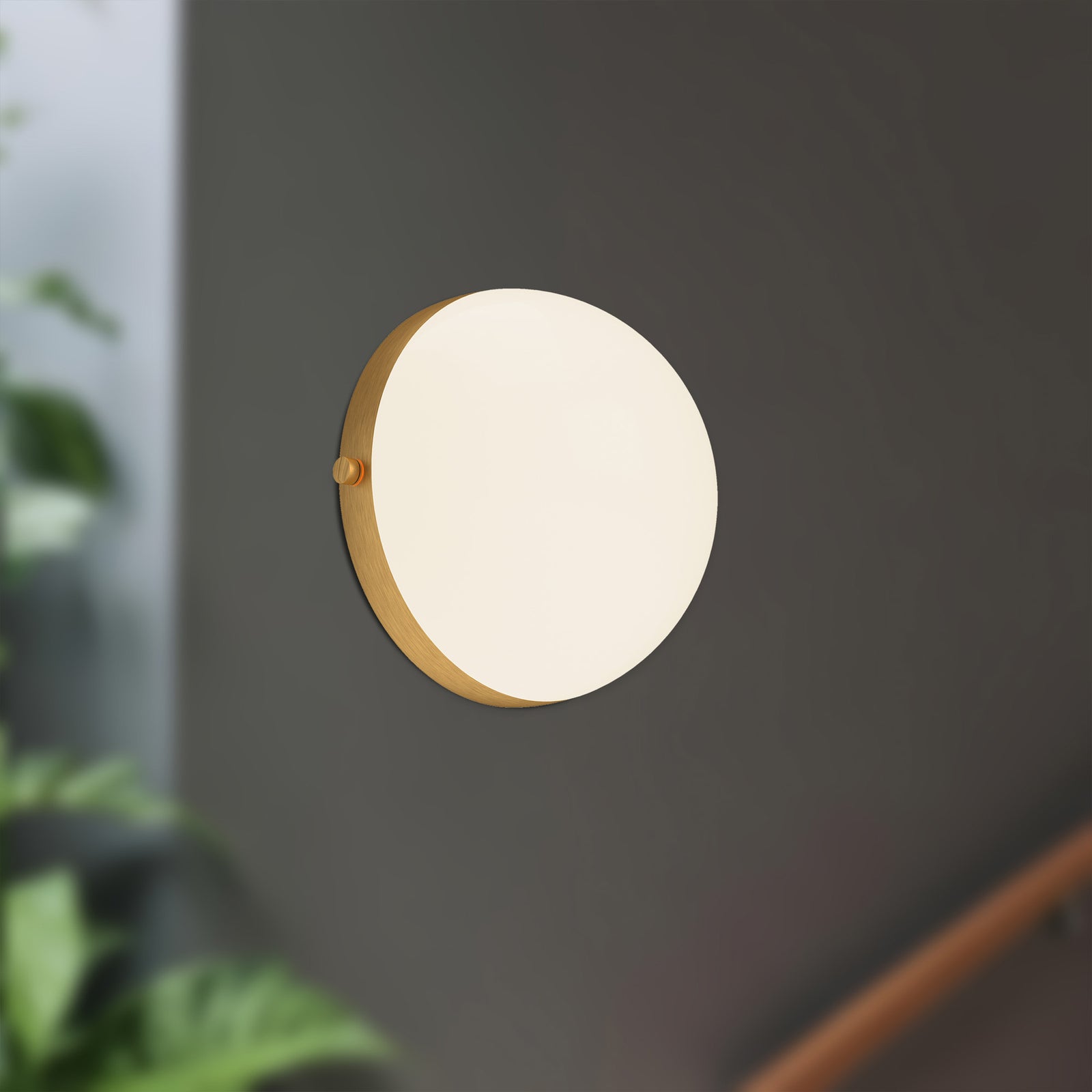 Globo 7-in Brushed Gold LED Wall/Vanity