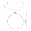 Globo 7-in Brushed Gold LED Wall/Vanity