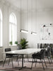 Gramercy 30-in Black LED Linear Pendant