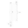 Gramercy 30-in Black LED Wall Sconce