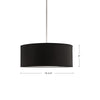 Gregory 20-in Black 3 Lights Pendant