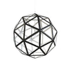 Geodome 32" Pendant - Black w/White Interior - E26 Socket