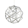 Geodome 32" Pendant - Polished Chrome w/White Interior - Integrated LED