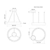 Halo 23-in Black LED Pendant