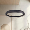 Halo 35-in Black LED Pendant