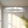 Halo 72-in Brushed Silver LED Pendant
