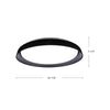 Hampton 21-in Black LED Flush Mount