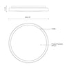 Hampton 21-in Black LED Flush Mount