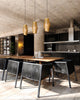 Hana 9-in Aged Gold/Opal Matte Glass 1 Light Pendant