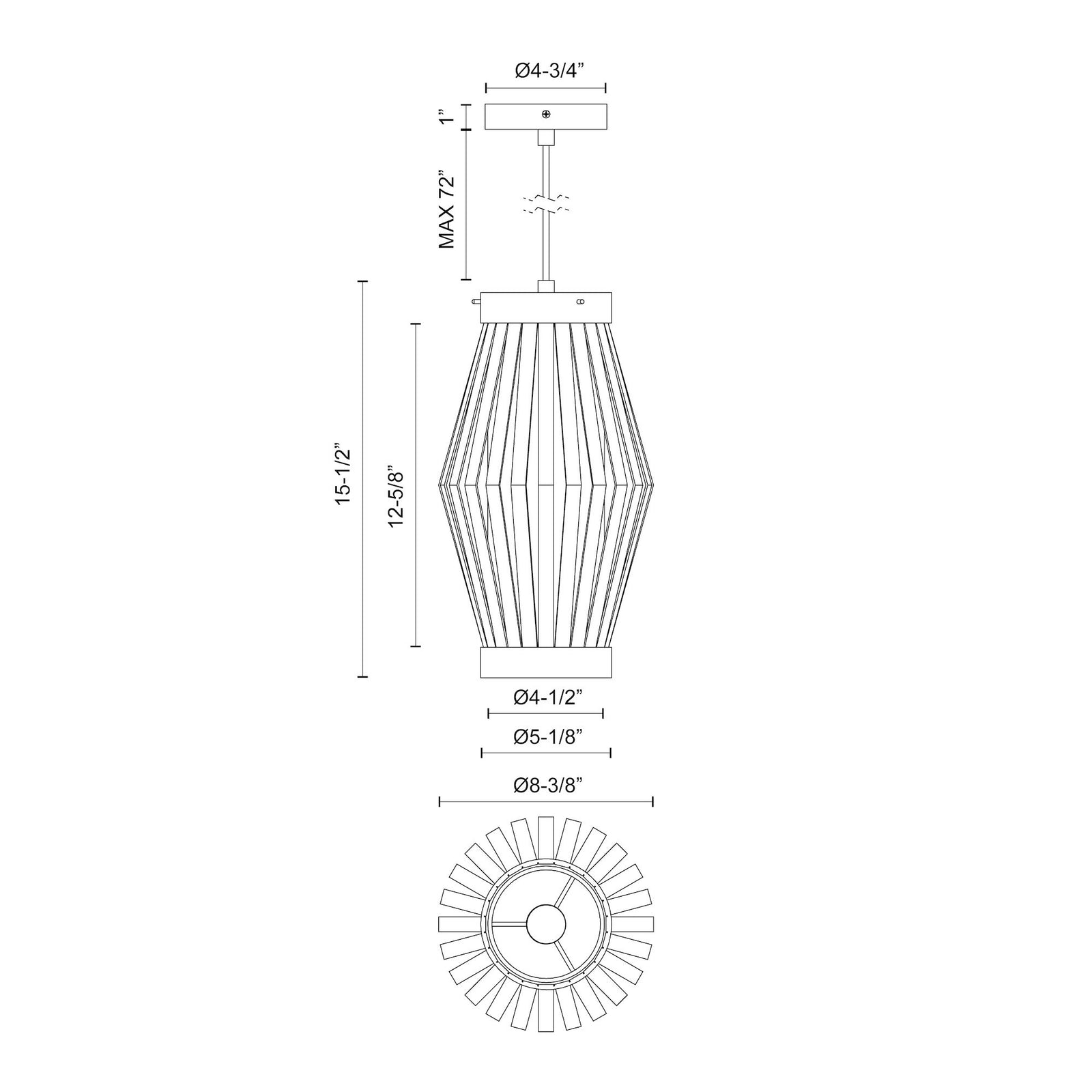 Hana 9-in Matte Black/Opal Matte Glass 1 Light Pendant