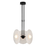 Harbour 18-in Urban Bronze/Glossy Opal LED Pendant